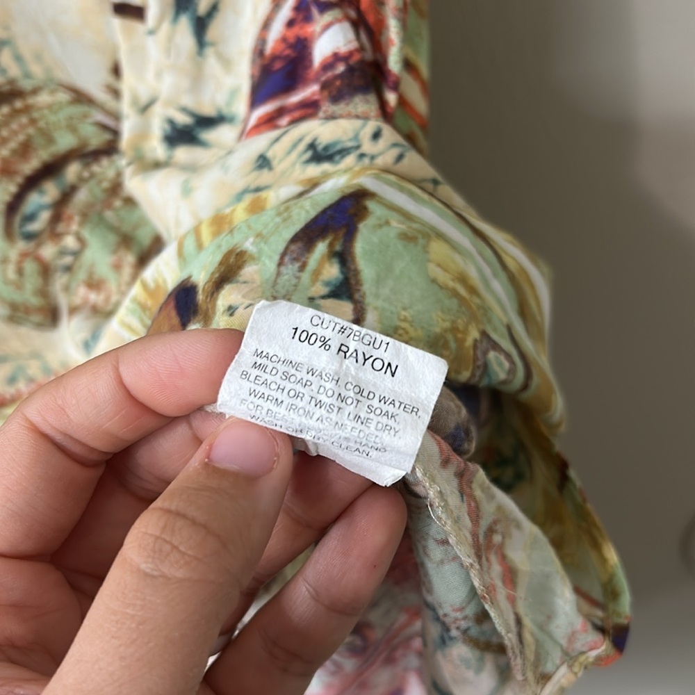 Jams World l Marble Fern Relaxed Blouse Sz L - Picture 7 of 8